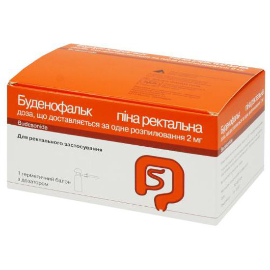 Буденофальк піна ректальна 2 мг/дозу №1